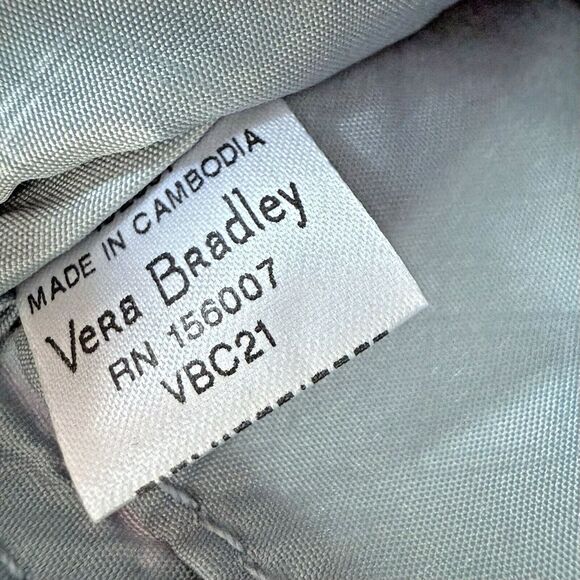 Vera Bradley Mod Paisley Zip Id Case W/ Detachable Lanyard EUC - Picture 5 of 5